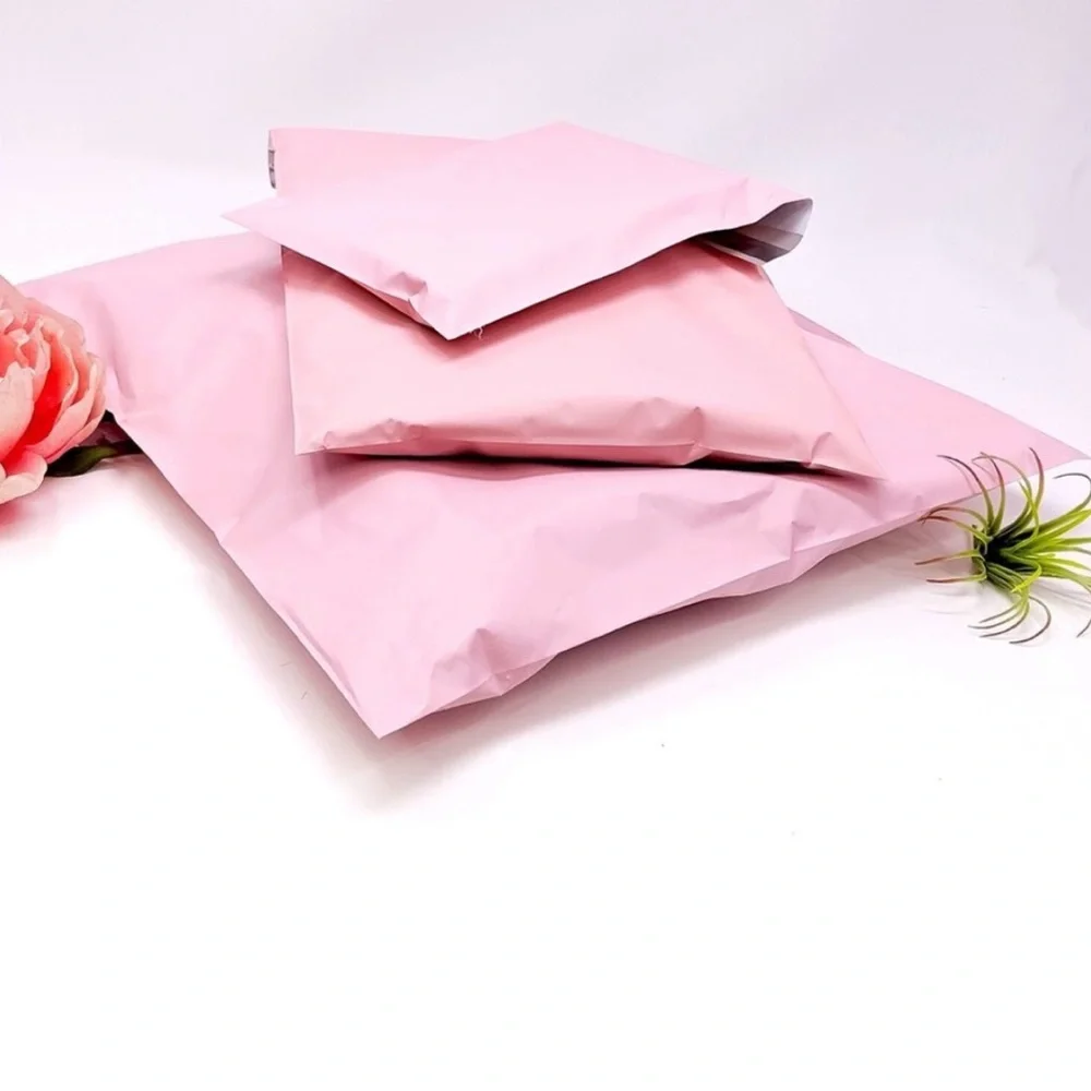 50 10X13 Poly Mailers Pale Pink PRICE IS FIRM - Picture 3 of 4